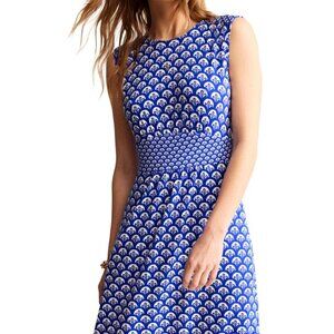 Boden - Thea Sleeveless Short Dress - Size US 10 - Blue